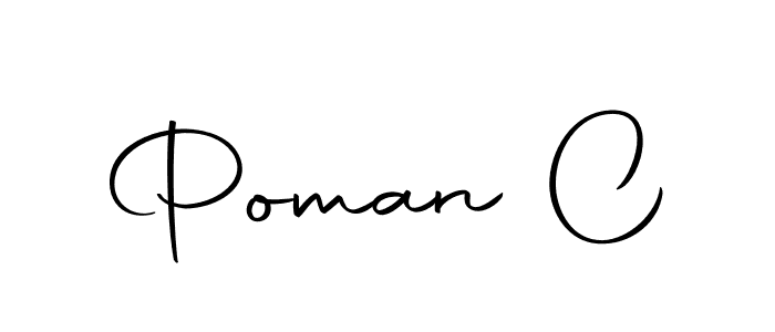 Make a beautiful signature design for name Poman C. With this signature (Autography-DOLnW) style, you can create a handwritten signature for free. Poman C signature style 10 images and pictures png