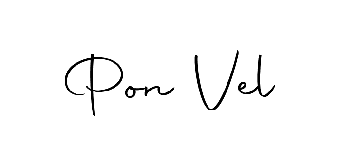 The best way (Autography-DOLnW) to make a short signature is to pick only two or three words in your name. The name Pon Vel include a total of six letters. For converting this name. Pon Vel signature style 10 images and pictures png