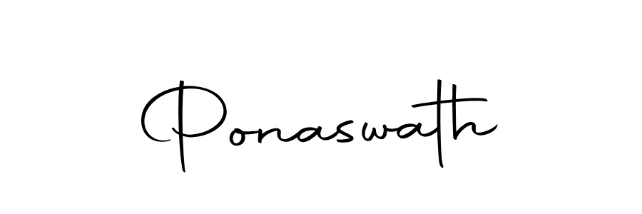 How to make Ponaswath signature? Autography-DOLnW is a professional autograph style. Create handwritten signature for Ponaswath name. Ponaswath signature style 10 images and pictures png