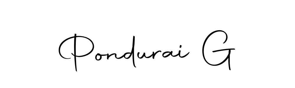 Also we have Pondurai G name is the best signature style. Create professional handwritten signature collection using Autography-DOLnW autograph style. Pondurai G signature style 10 images and pictures png