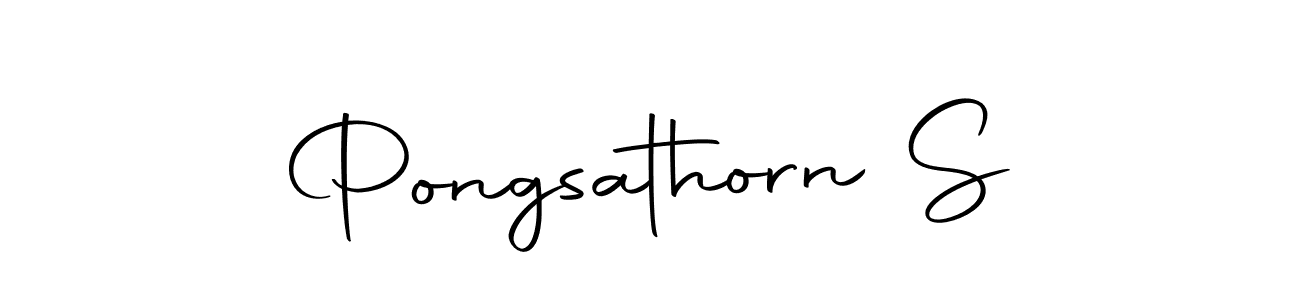 The best way (Autography-DOLnW) to make a short signature is to pick only two or three words in your name. The name Pongsathorn S include a total of six letters. For converting this name. Pongsathorn S signature style 10 images and pictures png