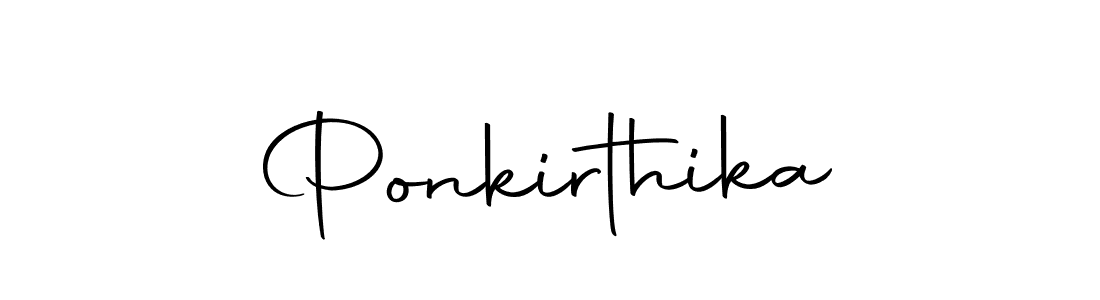 Create a beautiful signature design for name Ponkirthika. With this signature (Autography-DOLnW) fonts, you can make a handwritten signature for free. Ponkirthika signature style 10 images and pictures png