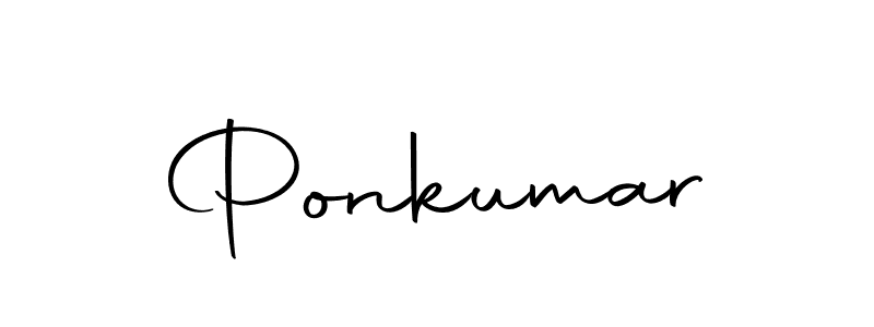 Make a beautiful signature design for name Ponkumar. Use this online signature maker to create a handwritten signature for free. Ponkumar signature style 10 images and pictures png