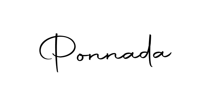 Make a beautiful signature design for name Ponnada. Use this online signature maker to create a handwritten signature for free. Ponnada signature style 10 images and pictures png