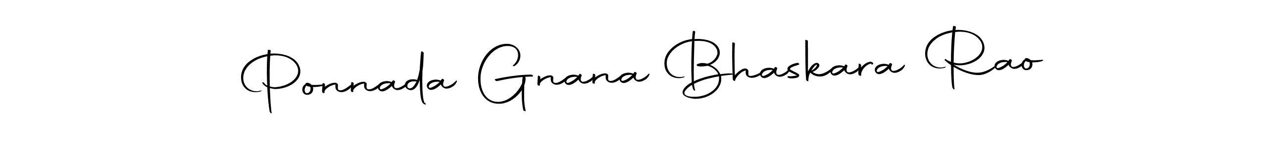 Ponnada Gnana Bhaskara Rao stylish signature style. Best Handwritten Sign (Autography-DOLnW) for my name. Handwritten Signature Collection Ideas for my name Ponnada Gnana Bhaskara Rao. Ponnada Gnana Bhaskara Rao signature style 10 images and pictures png