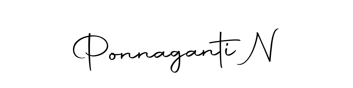 Ponnaganti N stylish signature style. Best Handwritten Sign (Autography-DOLnW) for my name. Handwritten Signature Collection Ideas for my name Ponnaganti N. Ponnaganti N signature style 10 images and pictures png