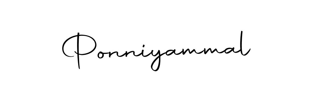 Design your own signature with our free online signature maker. With this signature software, you can create a handwritten (Autography-DOLnW) signature for name Ponniyammal. Ponniyammal signature style 10 images and pictures png