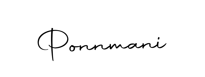 Design your own signature with our free online signature maker. With this signature software, you can create a handwritten (Autography-DOLnW) signature for name Ponnmani. Ponnmani signature style 10 images and pictures png