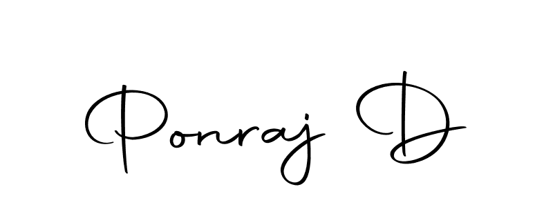 Ponraj D stylish signature style. Best Handwritten Sign (Autography-DOLnW) for my name. Handwritten Signature Collection Ideas for my name Ponraj D. Ponraj D signature style 10 images and pictures png