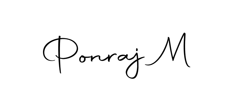 Similarly Autography-DOLnW is the best handwritten signature design. Signature creator online .You can use it as an online autograph creator for name Ponraj M. Ponraj M signature style 10 images and pictures png