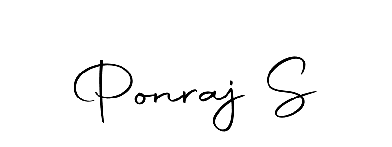 Ponraj S stylish signature style. Best Handwritten Sign (Autography-DOLnW) for my name. Handwritten Signature Collection Ideas for my name Ponraj S. Ponraj S signature style 10 images and pictures png