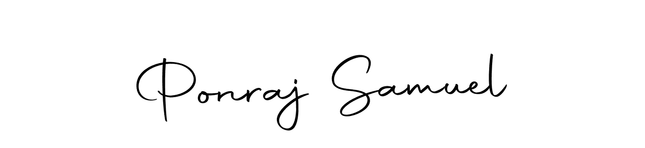 Make a beautiful signature design for name Ponraj Samuel. Use this online signature maker to create a handwritten signature for free. Ponraj Samuel signature style 10 images and pictures png
