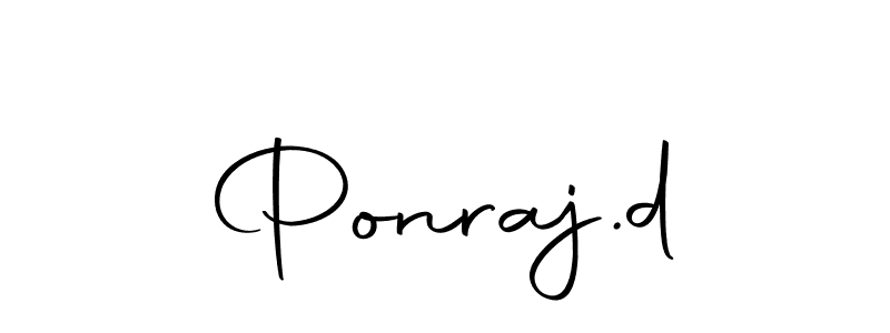 Also we have Ponraj.d name is the best signature style. Create professional handwritten signature collection using Autography-DOLnW autograph style. Ponraj.d signature style 10 images and pictures png