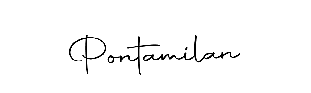 You should practise on your own different ways (Autography-DOLnW) to write your name (Pontamilan) in signature. don't let someone else do it for you. Pontamilan signature style 10 images and pictures png