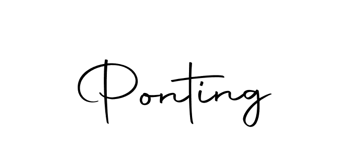 Make a beautiful signature design for name Ponting. Use this online signature maker to create a handwritten signature for free. Ponting signature style 10 images and pictures png