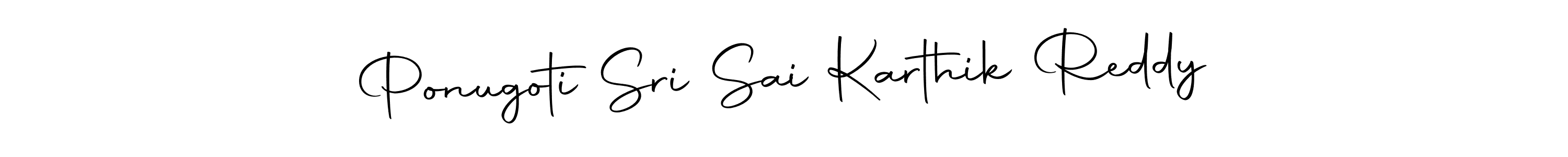 This is the best signature style for the Ponugoti Sri Sai Karthik Reddy name. Also you like these signature font (Autography-DOLnW). Mix name signature. Ponugoti Sri Sai Karthik Reddy signature style 10 images and pictures png