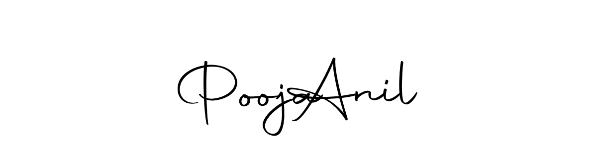 You should practise on your own different ways (Autography-DOLnW) to write your name (Pooja   Anil) in signature. don't let someone else do it for you. Pooja   Anil signature style 10 images and pictures png