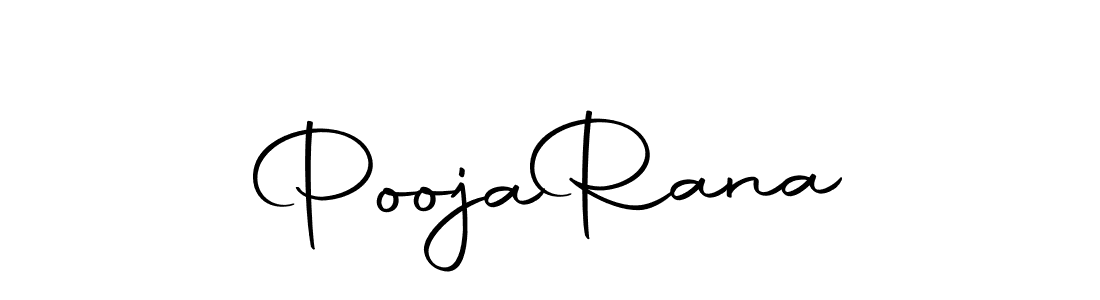 Design your own signature with our free online signature maker. With this signature software, you can create a handwritten (Autography-DOLnW) signature for name Pooja  Rana. Pooja  Rana signature style 10 images and pictures png