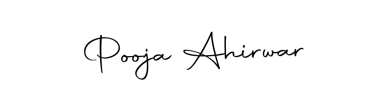 Use a signature maker to create a handwritten signature online. With this signature software, you can design (Autography-DOLnW) your own signature for name Pooja Ahirwar. Pooja Ahirwar signature style 10 images and pictures png