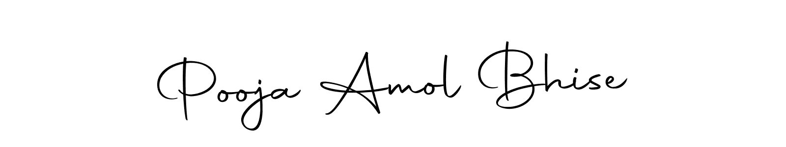 Make a beautiful signature design for name Pooja Amol Bhise. With this signature (Autography-DOLnW) style, you can create a handwritten signature for free. Pooja Amol Bhise signature style 10 images and pictures png