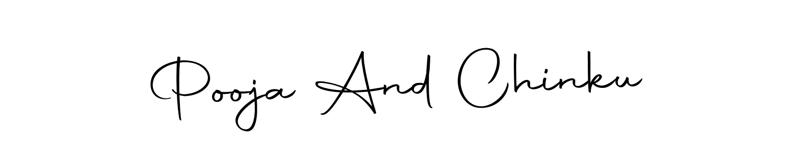 Also we have Pooja And Chinku name is the best signature style. Create professional handwritten signature collection using Autography-DOLnW autograph style. Pooja And Chinku signature style 10 images and pictures png