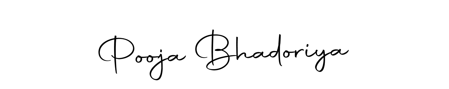 Make a beautiful signature design for name Pooja Bhadoriya. With this signature (Autography-DOLnW) style, you can create a handwritten signature for free. Pooja Bhadoriya signature style 10 images and pictures png