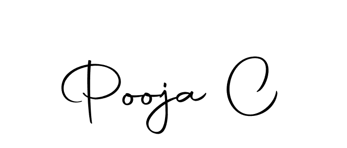 Create a beautiful signature design for name Pooja C. With this signature (Autography-DOLnW) fonts, you can make a handwritten signature for free. Pooja C signature style 10 images and pictures png