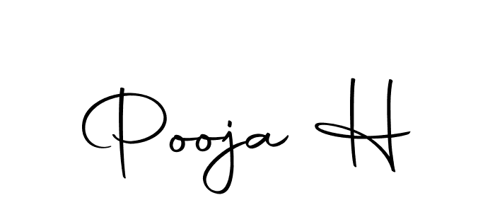 Make a beautiful signature design for name Pooja H. With this signature (Autography-DOLnW) style, you can create a handwritten signature for free. Pooja H signature style 10 images and pictures png