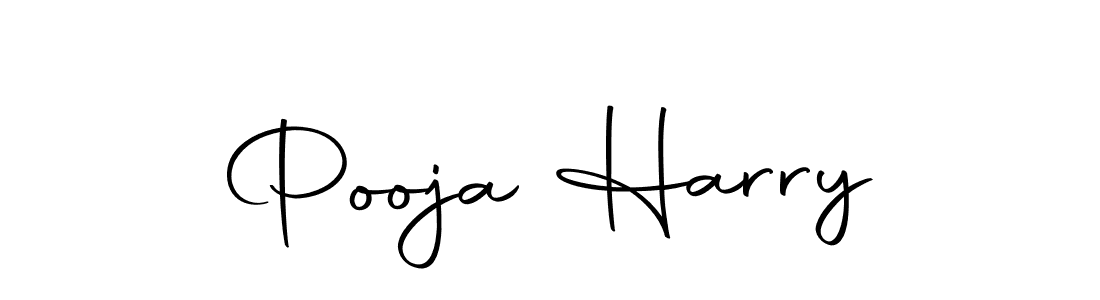 Design your own signature with our free online signature maker. With this signature software, you can create a handwritten (Autography-DOLnW) signature for name Pooja Harry. Pooja Harry signature style 10 images and pictures png