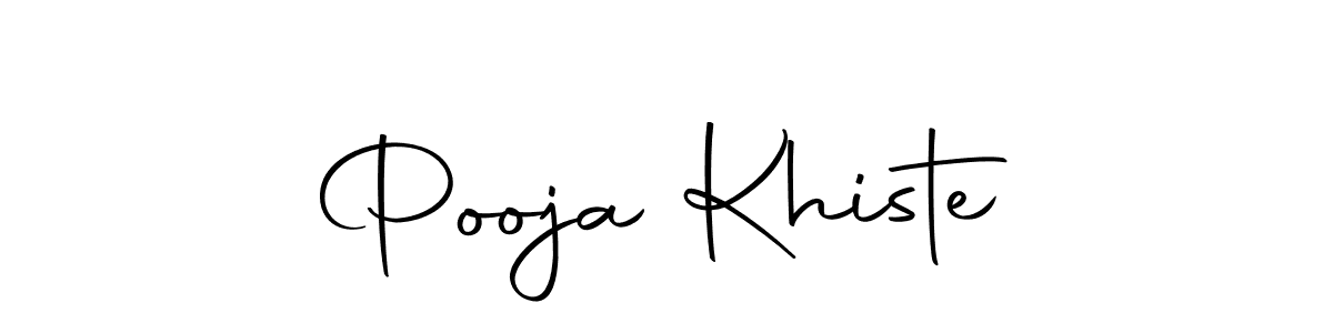 Make a short Pooja Khiste signature style. Manage your documents anywhere anytime using Autography-DOLnW. Create and add eSignatures, submit forms, share and send files easily. Pooja Khiste signature style 10 images and pictures png