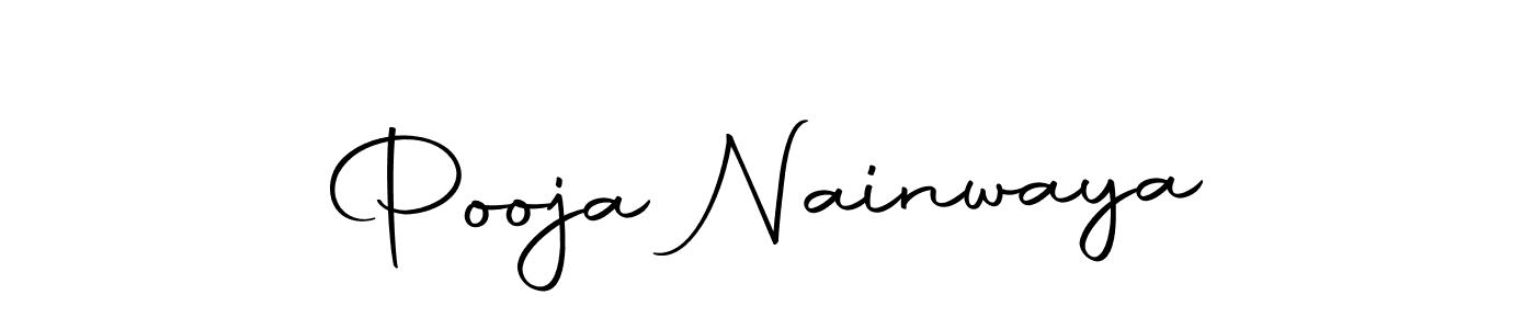 Make a beautiful signature design for name Pooja Nainwaya. With this signature (Autography-DOLnW) style, you can create a handwritten signature for free. Pooja Nainwaya signature style 10 images and pictures png