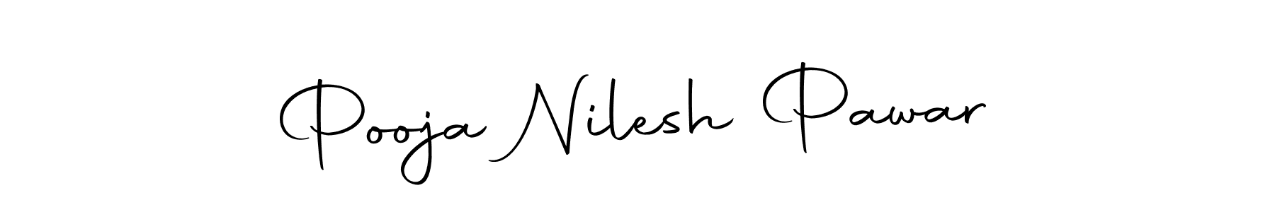Pooja Nilesh Pawar stylish signature style. Best Handwritten Sign (Autography-DOLnW) for my name. Handwritten Signature Collection Ideas for my name Pooja Nilesh Pawar. Pooja Nilesh Pawar signature style 10 images and pictures png