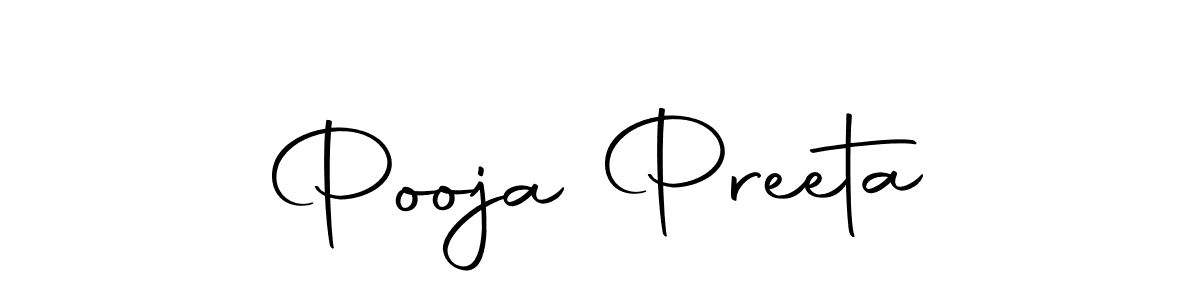 The best way (Autography-DOLnW) to make a short signature is to pick only two or three words in your name. The name Pooja Preeta include a total of six letters. For converting this name. Pooja Preeta signature style 10 images and pictures png