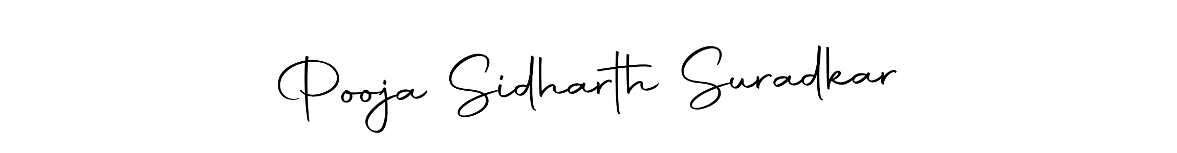 Autography-DOLnW is a professional signature style that is perfect for those who want to add a touch of class to their signature. It is also a great choice for those who want to make their signature more unique. Get Pooja Sidharth Suradkar name to fancy signature for free. Pooja Sidharth Suradkar signature style 10 images and pictures png