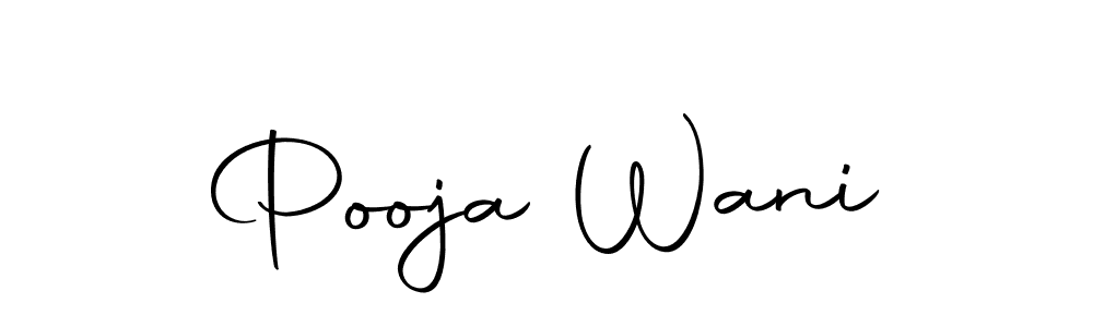 Make a beautiful signature design for name Pooja Wani. With this signature (Autography-DOLnW) style, you can create a handwritten signature for free. Pooja Wani signature style 10 images and pictures png