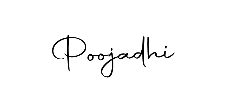 How to make Poojadhi signature? Autography-DOLnW is a professional autograph style. Create handwritten signature for Poojadhi name. Poojadhi signature style 10 images and pictures png