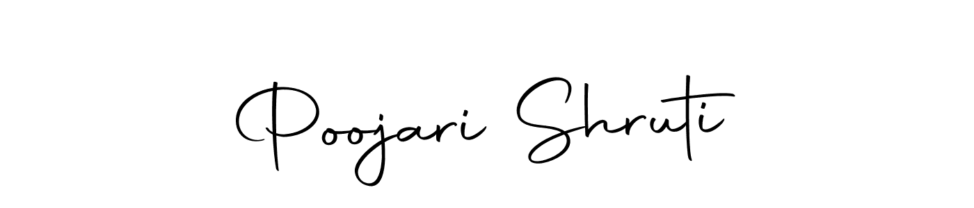 You can use this online signature creator to create a handwritten signature for the name Poojari Shruti. This is the best online autograph maker. Poojari Shruti signature style 10 images and pictures png