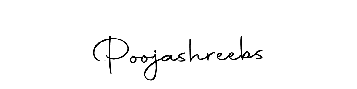 Design your own signature with our free online signature maker. With this signature software, you can create a handwritten (Autography-DOLnW) signature for name Poojashreebs. Poojashreebs signature style 10 images and pictures png