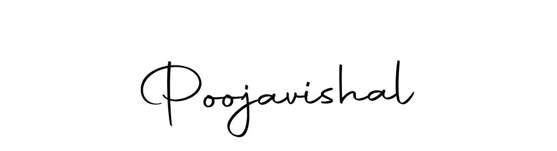How to make Poojavishal name signature. Use Autography-DOLnW style for creating short signs online. This is the latest handwritten sign. Poojavishal signature style 10 images and pictures png