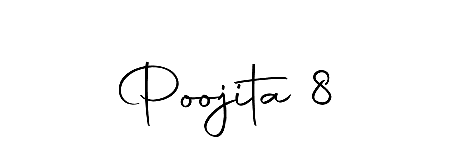 Poojita 8 stylish signature style. Best Handwritten Sign (Autography-DOLnW) for my name. Handwritten Signature Collection Ideas for my name Poojita 8. Poojita 8 signature style 10 images and pictures png