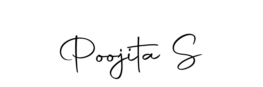 You can use this online signature creator to create a handwritten signature for the name Poojita S. This is the best online autograph maker. Poojita S signature style 10 images and pictures png