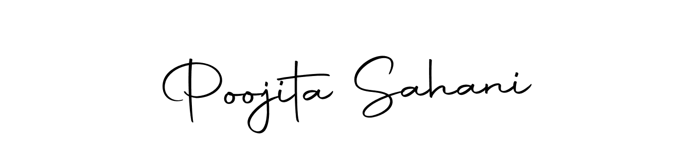 You should practise on your own different ways (Autography-DOLnW) to write your name (Poojita Sahani) in signature. don't let someone else do it for you. Poojita Sahani signature style 10 images and pictures png