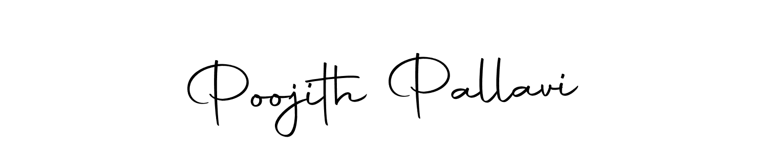 Make a beautiful signature design for name Poojith Pallavi. Use this online signature maker to create a handwritten signature for free. Poojith Pallavi signature style 10 images and pictures png