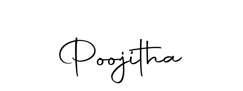 Also we have Poojitha name is the best signature style. Create professional handwritten signature collection using Autography-DOLnW autograph style. Poojitha signature style 10 images and pictures png