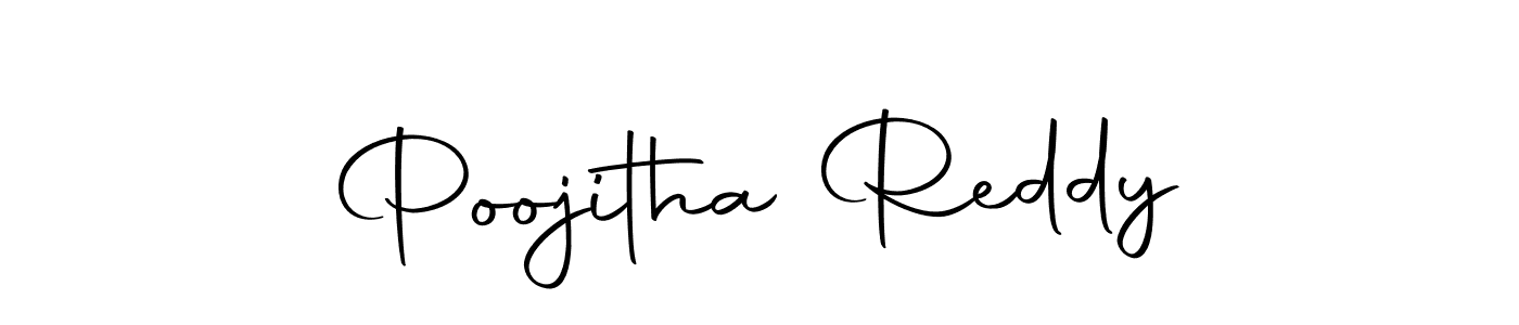 You can use this online signature creator to create a handwritten signature for the name Poojitha Reddy. This is the best online autograph maker. Poojitha Reddy signature style 10 images and pictures png