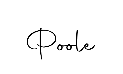 Use a signature maker to create a handwritten signature online. With this signature software, you can design (Autography-DOLnW) your own signature for name Poole. Poole signature style 10 images and pictures png