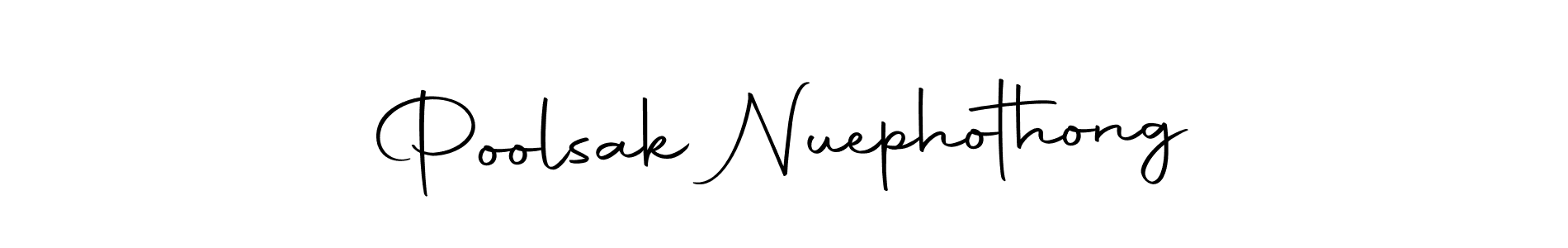 You can use this online signature creator to create a handwritten signature for the name Poolsak Nuephothong. This is the best online autograph maker. Poolsak Nuephothong signature style 10 images and pictures png