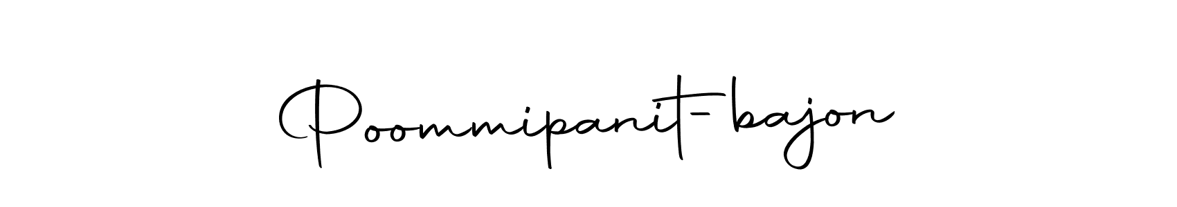 You should practise on your own different ways (Autography-DOLnW) to write your name (Poommipanit-bajon) in signature. don't let someone else do it for you. Poommipanit-bajon signature style 10 images and pictures png