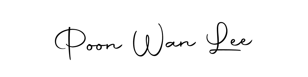 Design your own signature with our free online signature maker. With this signature software, you can create a handwritten (Autography-DOLnW) signature for name Poon Wan Lee. Poon Wan Lee signature style 10 images and pictures png