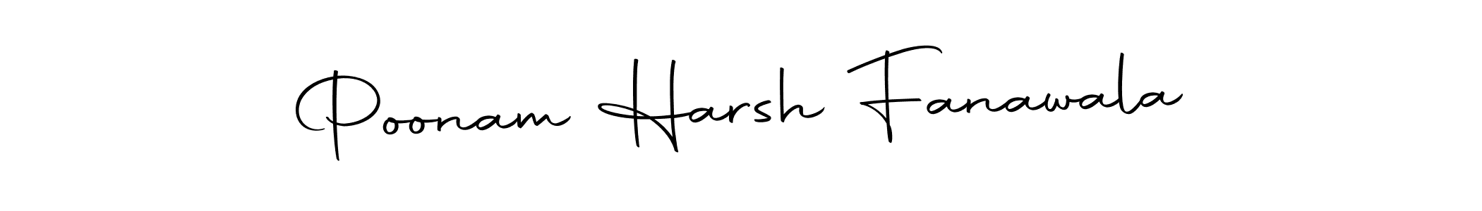 Make a beautiful signature design for name Poonam Harsh Fanawala. Use this online signature maker to create a handwritten signature for free. Poonam Harsh Fanawala signature style 10 images and pictures png